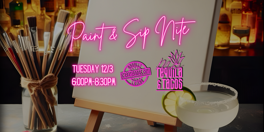 Paint & Sip Night at Más Tequila & Tacos - 12/3