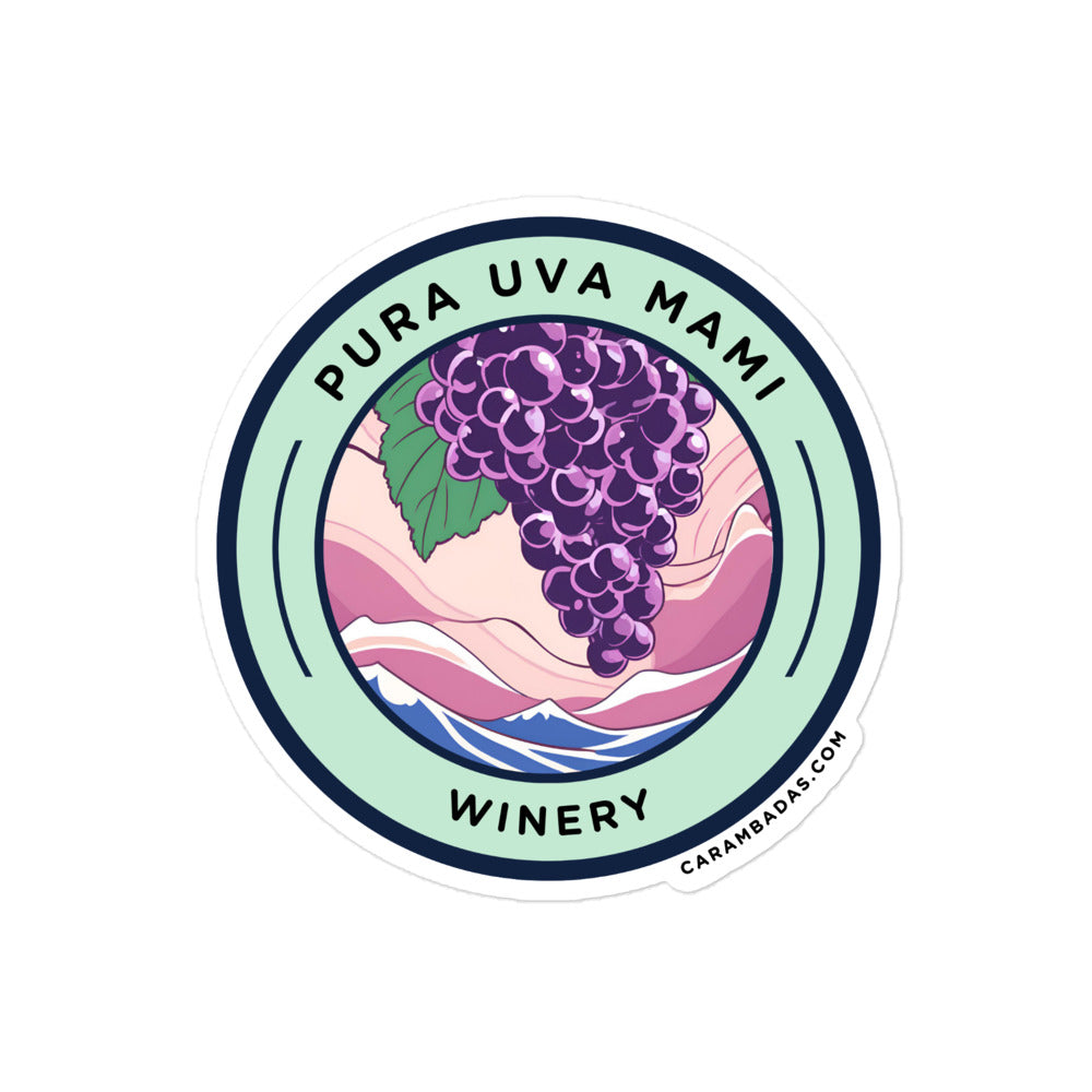 Pura Uva Mami Winery Sticker