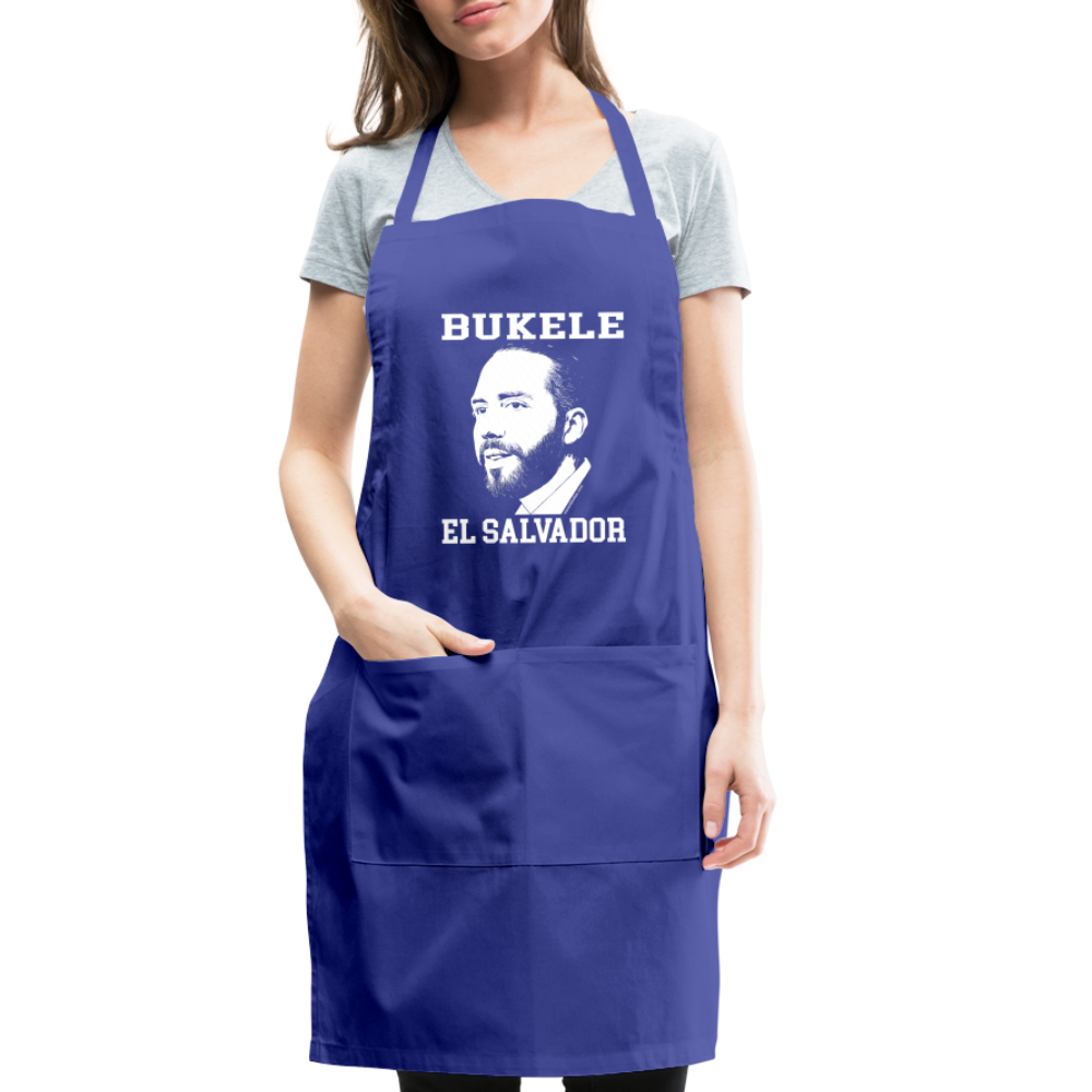 Bukele El Salvador Apron - royal blue