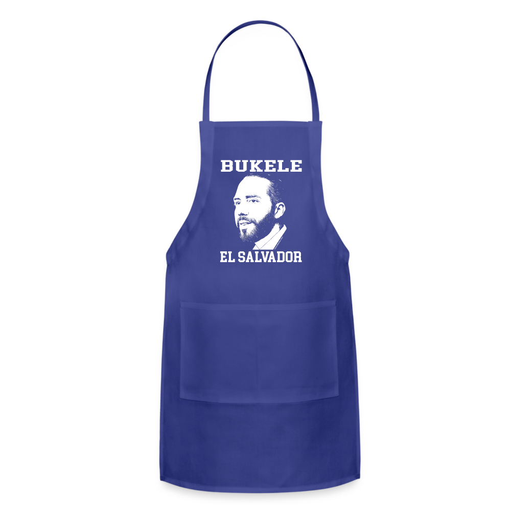 Bukele El Salvador Apron - royal blue