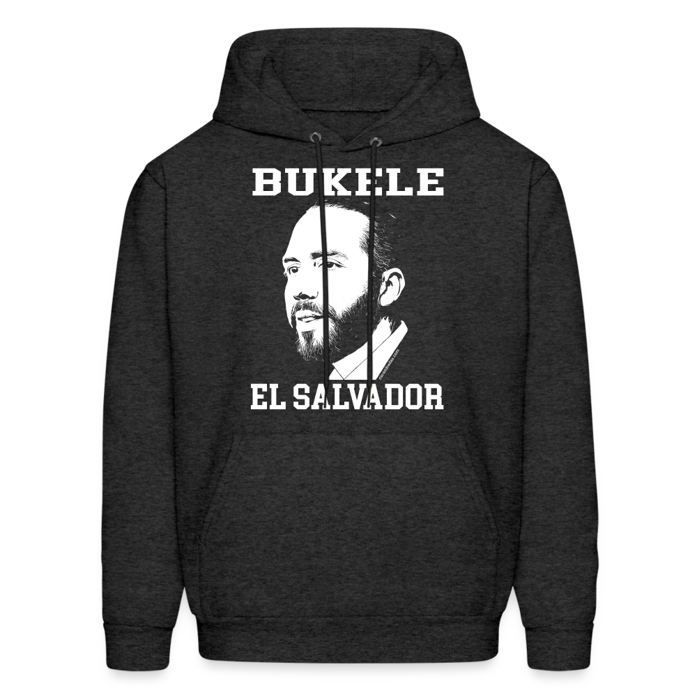 Bukele Men's Hoodie - charcoal grey