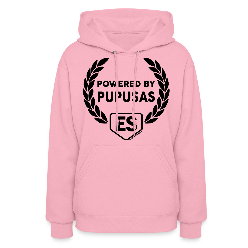 Women's Powered by Pupusas Hoodie - classic pink